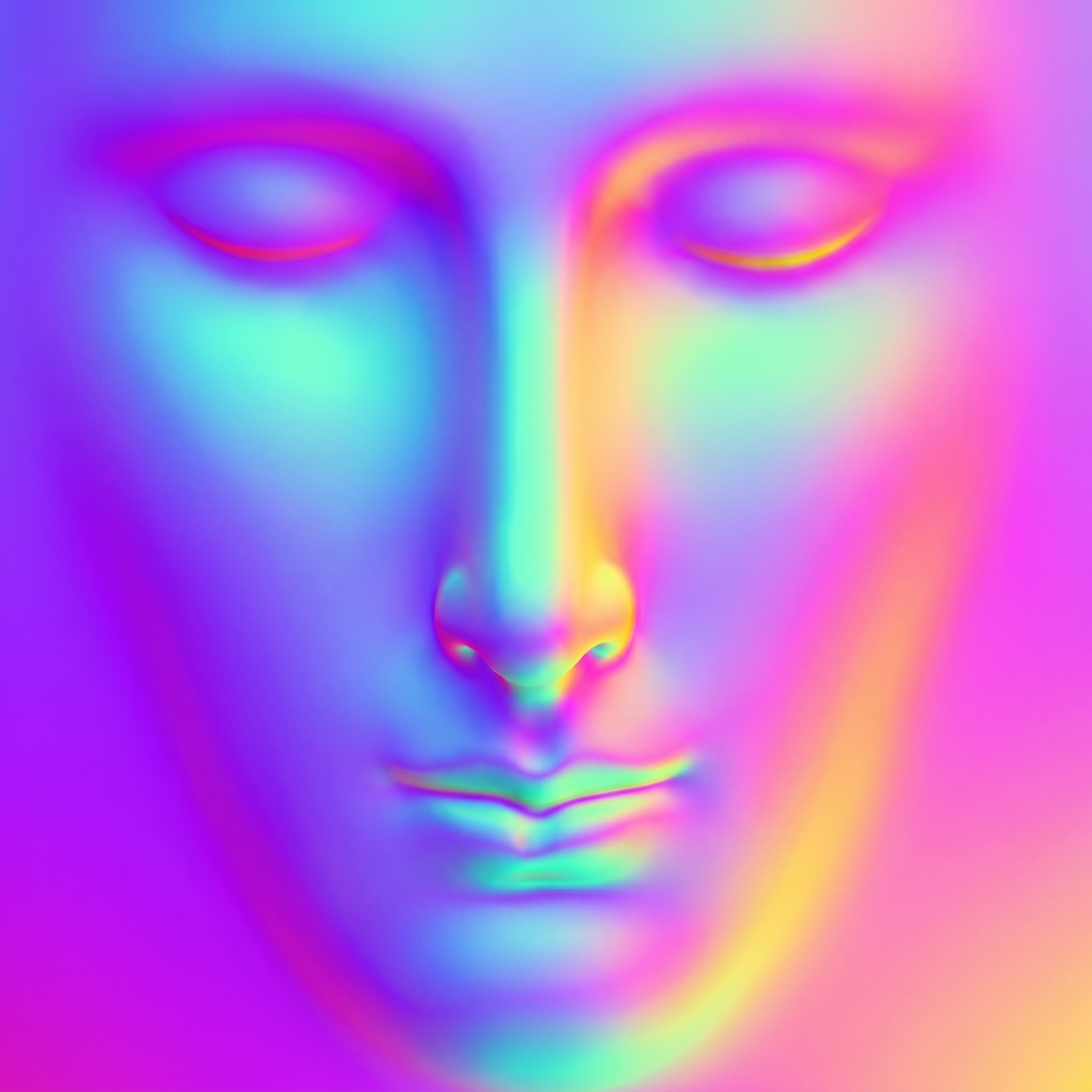 Pink aloof face